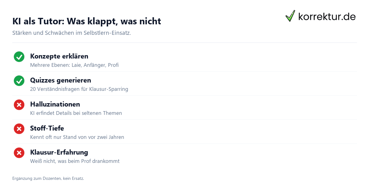 KI als Tutor: Was klappt, was nicht KI als Tutor fürs Lernen einsetzen: Stärken und Grenzen
