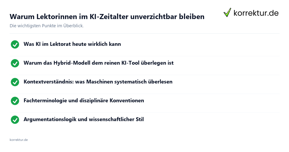 Warum Lektorinnen im KI-Zeitalter unverzichtbar bleiben Warum Lektorinnen im KI-Zeitalter unverzichtbar bleiben