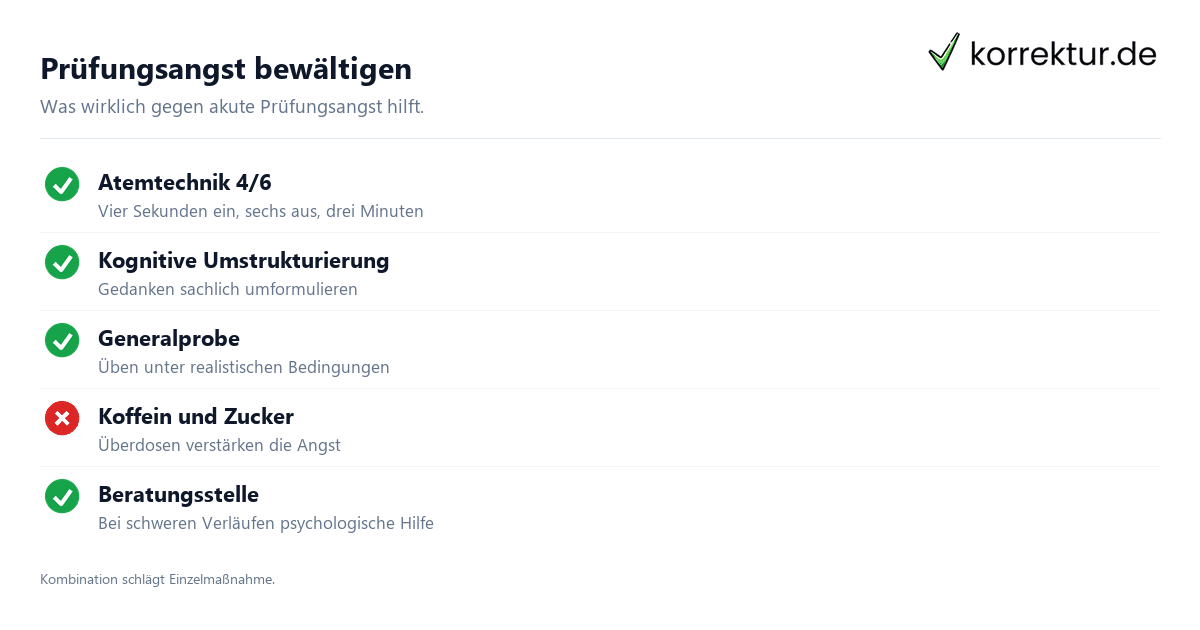 Prüfungsangst bewältigen Prüfungsangst bewältigen: Strategien und Methoden