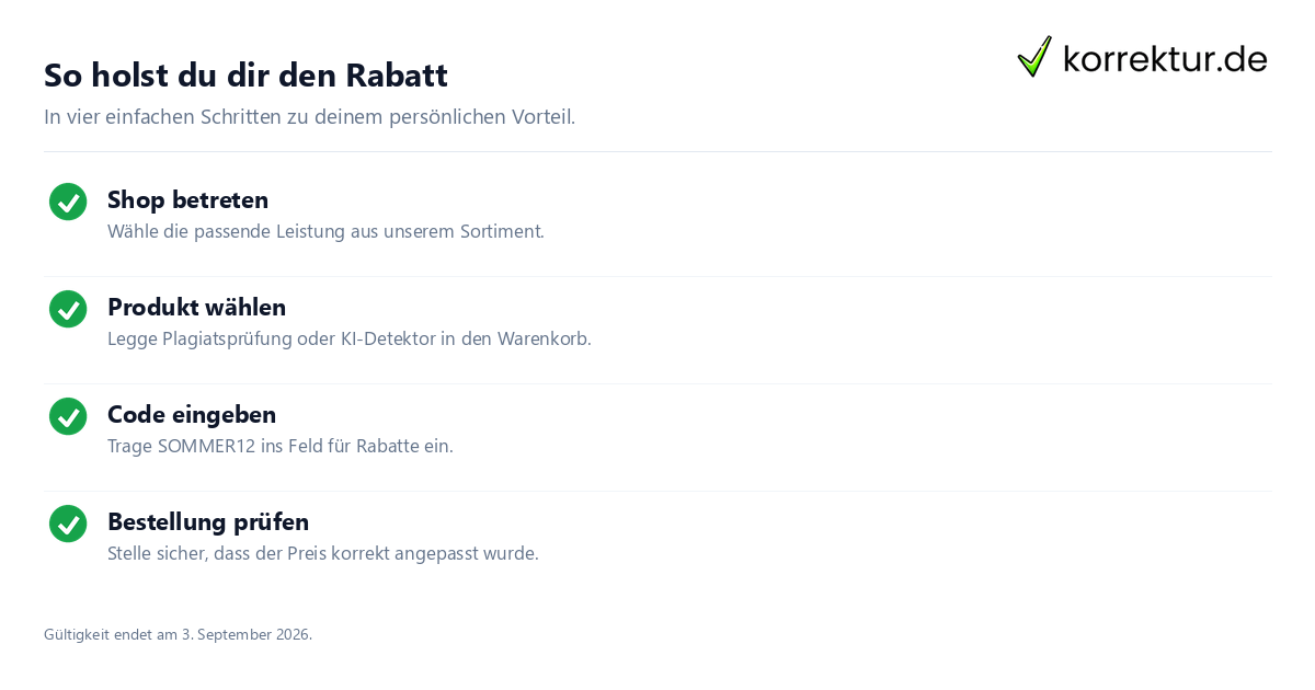 So holst du dir den Rabatt Sommer-Rabatt für deine Prüfung: Diese Schritte musst du beachten