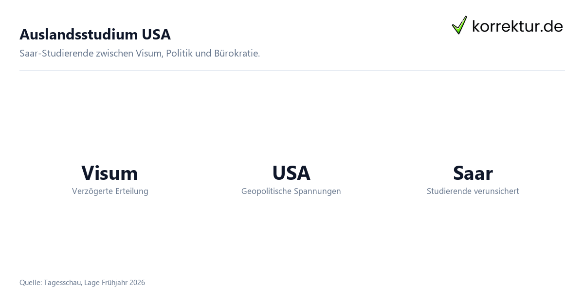 Auslandsstudium USA Unsicherheiten im Auslandsstudium: Zahlen zu USA-Aufenthalten Saar-Studierender