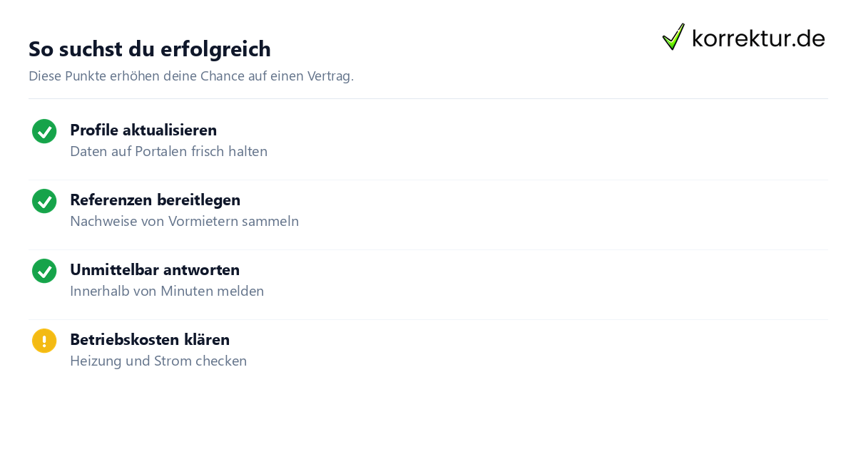 So suchst du erfolgreich Checkliste für die Wohnungssuche als Student
