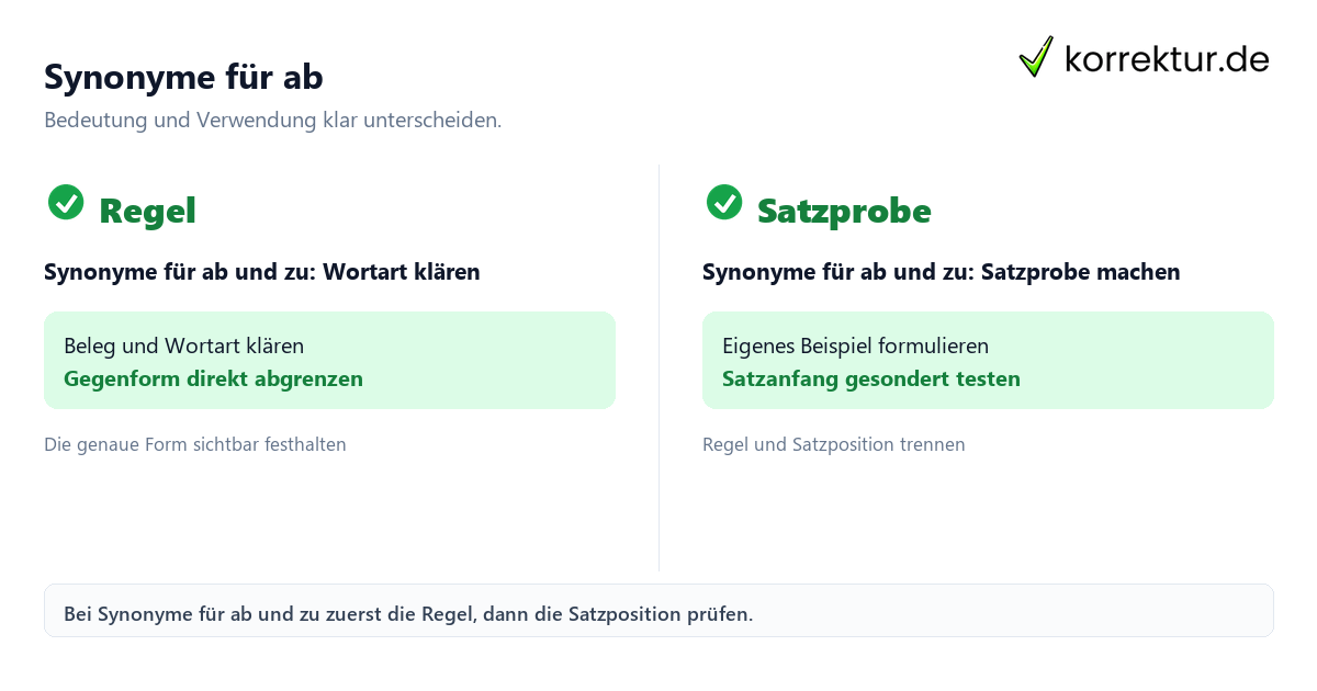 Synonyme für ab und zu Synonyme für ab und zu mit Bedeutung und passender Verwendung im Vergleich