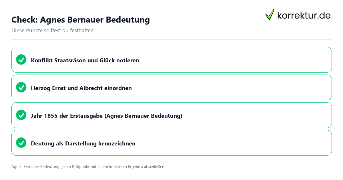 Check: Agnes Bernauer Bedeutung Agnes Bernauer Bedeutung mit einer themenspezifischen Checkliste