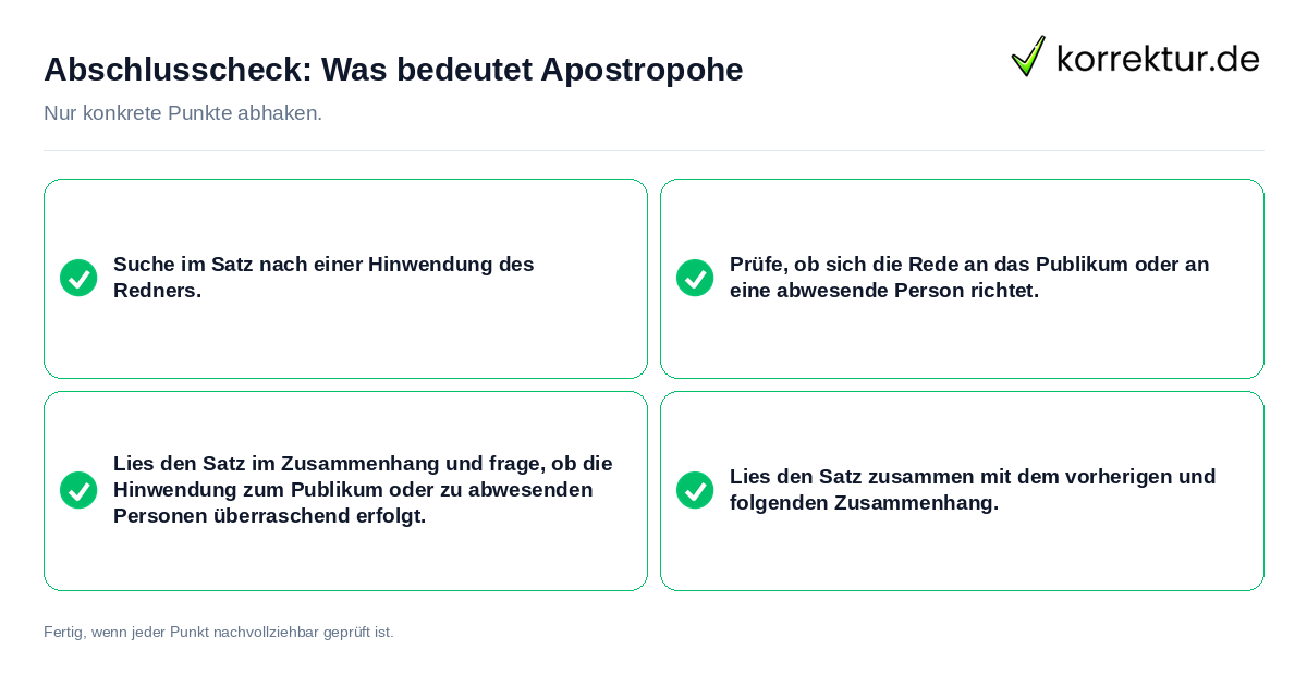 Abschlusscheck: Was bedeutet Apostropohe Konkreter Abschlusscheck zu Was bedeutet Apostropohe
