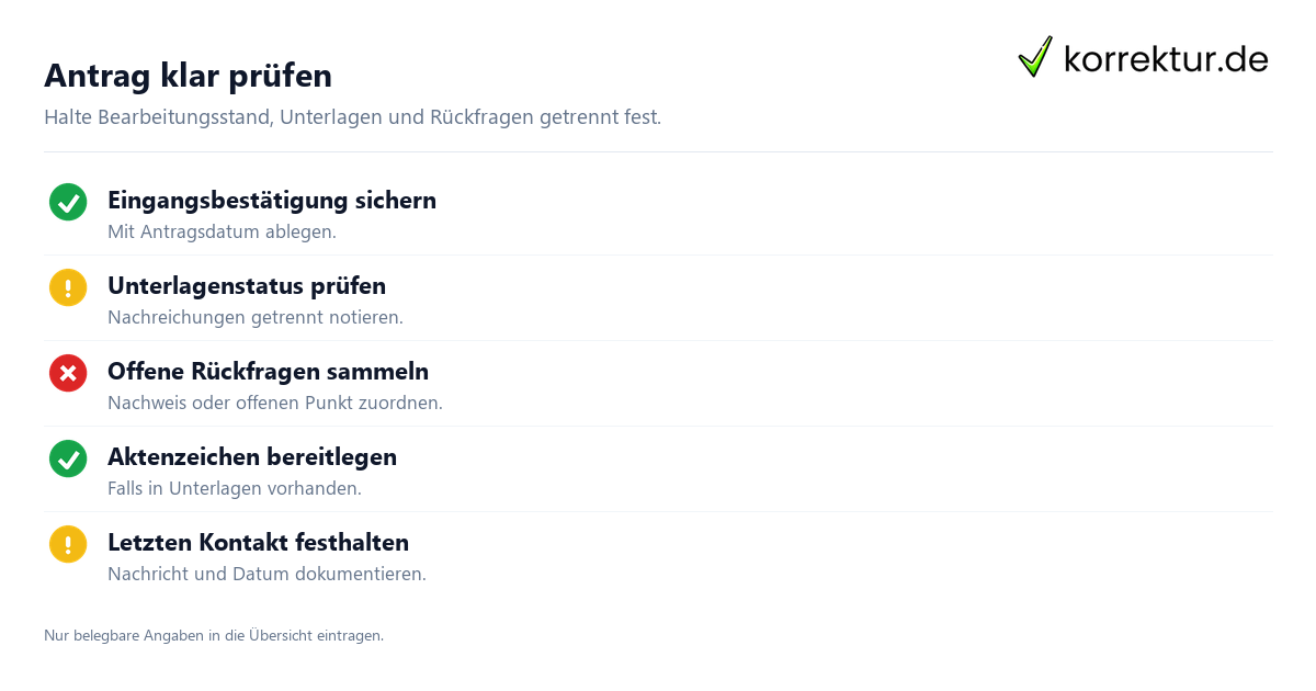Antrag klar prüfen BAföG-Bearbeitungszeit verstehen und richtig handeln: Unterlagen prüfen