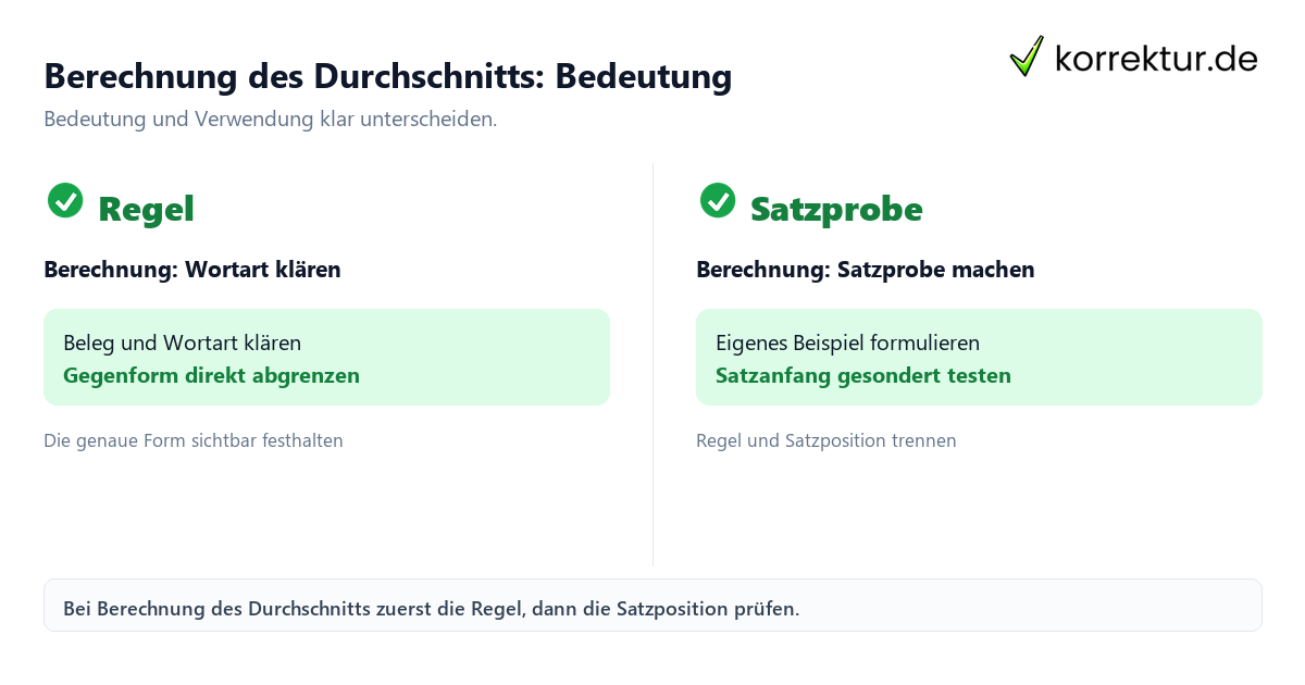 Berechnung des Durchschnitts: Bedeutung und Verwendung Berechnung des Durchschnitts: Bedeutung und Verwendung mit Bedeutung und passender Verwendung im Vergleich