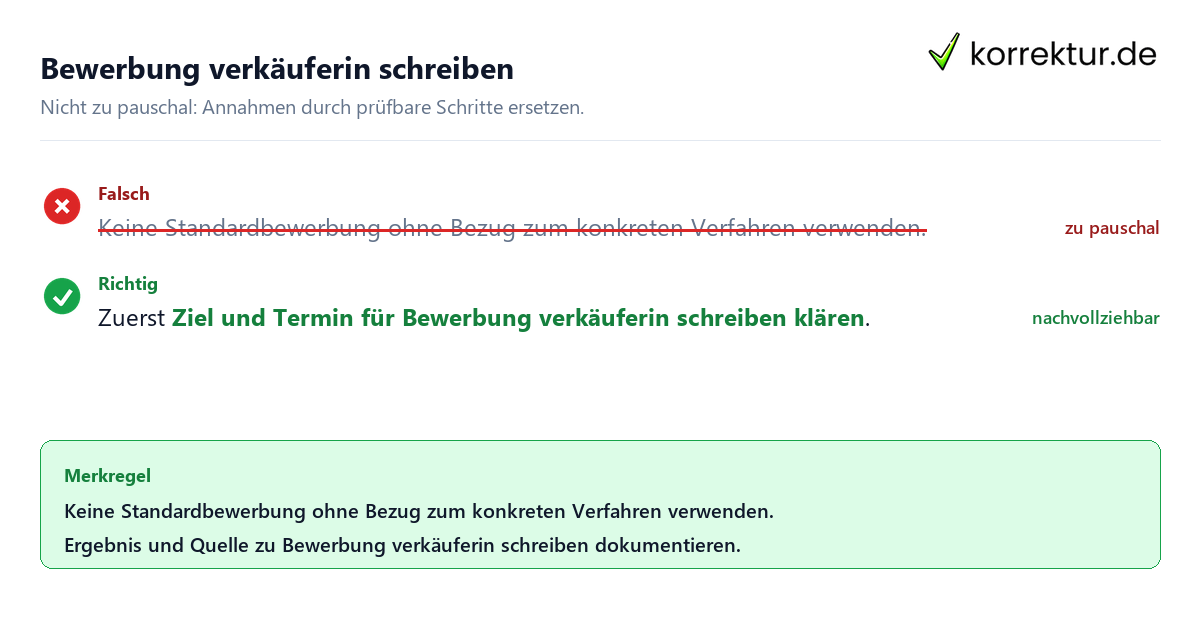 Bewerbung verkäuferin schreiben Ungeeignete und belastbare Vorgehensweise bei Bewerbung verkäuferin schreiben