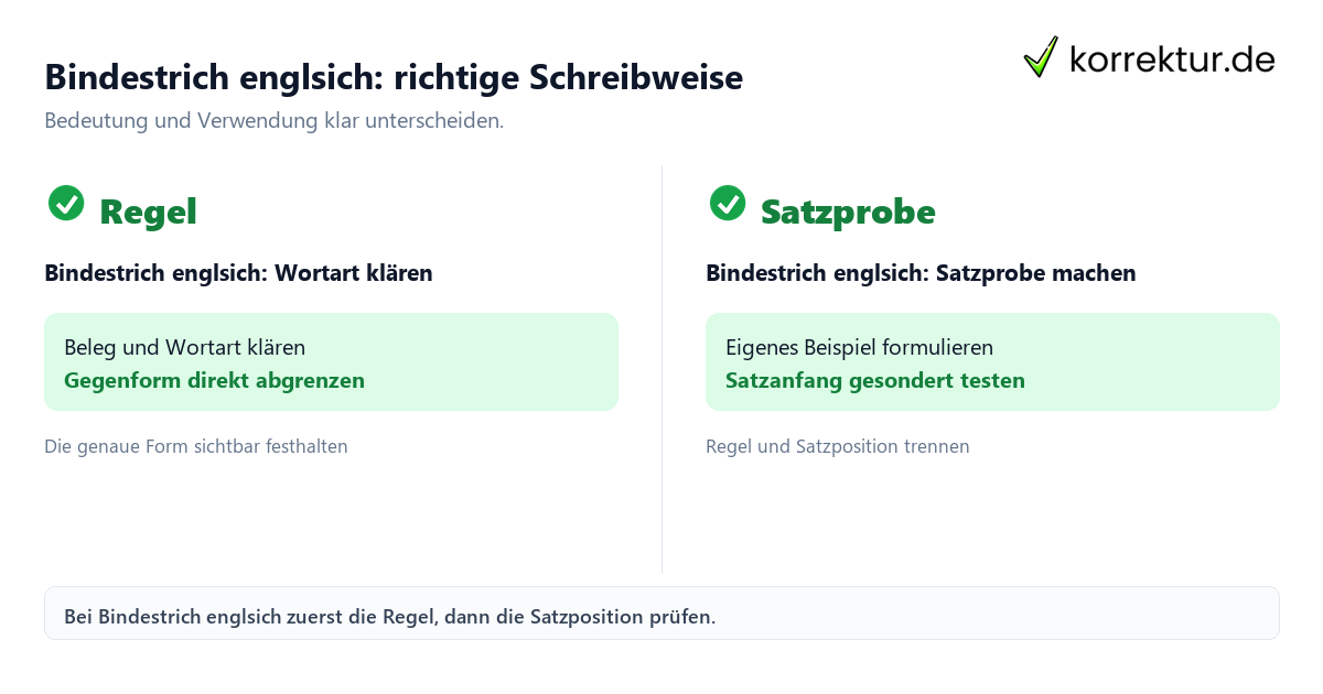 Bindestrich englsich: richtige Schreibweise Bindestrich englsich: richtige Schreibweise mit Bedeutung und passender Verwendung im Vergleich