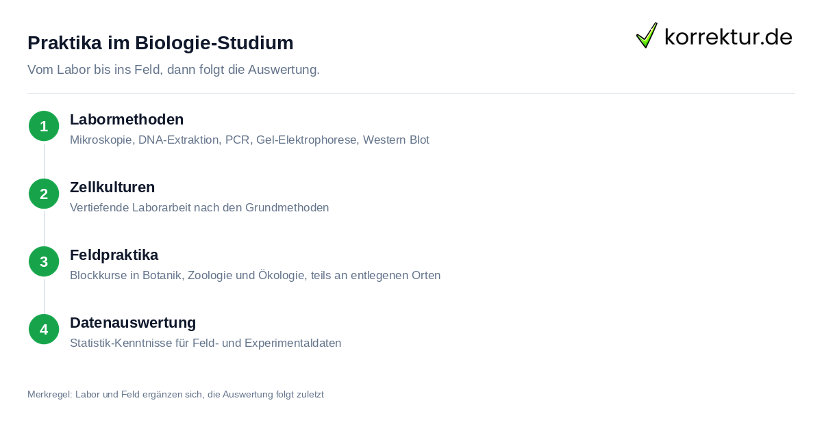 Biologie studieren: Praktika im Labor und im Feld