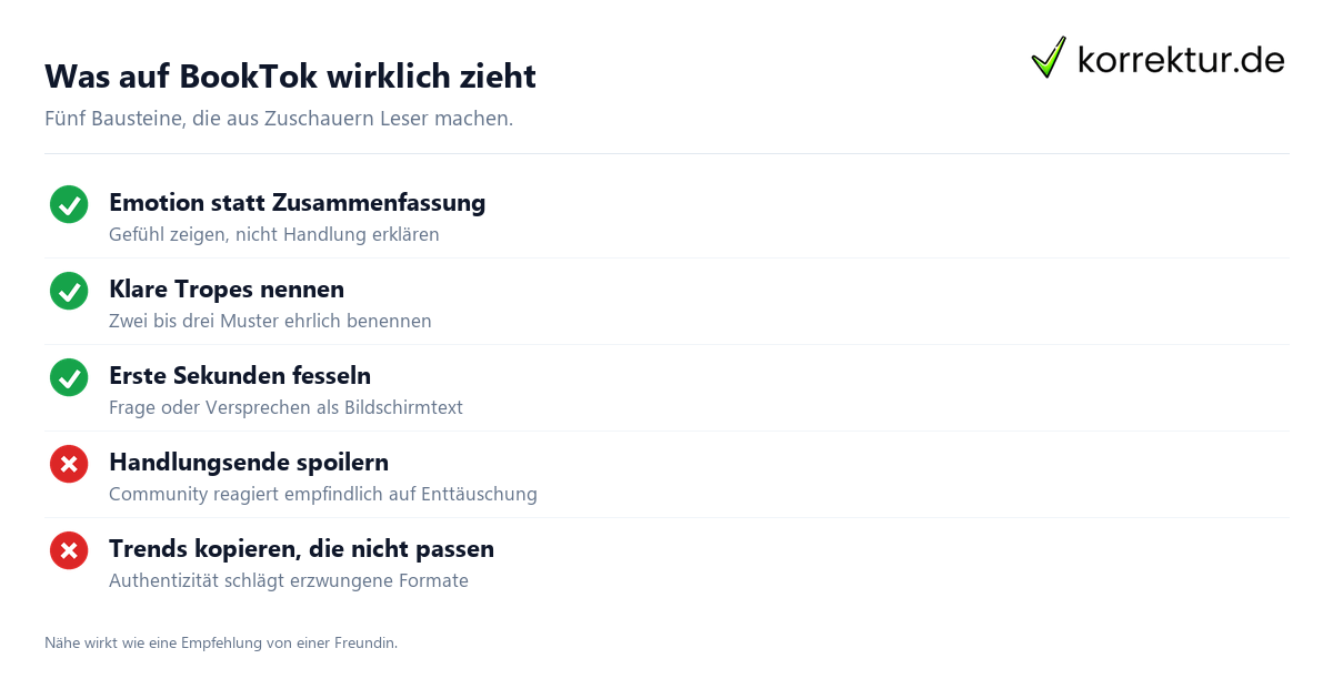 Was auf BookTok wirklich zieht BookTok für Autoren: Checkliste für Videos, die Bücher verkaufen