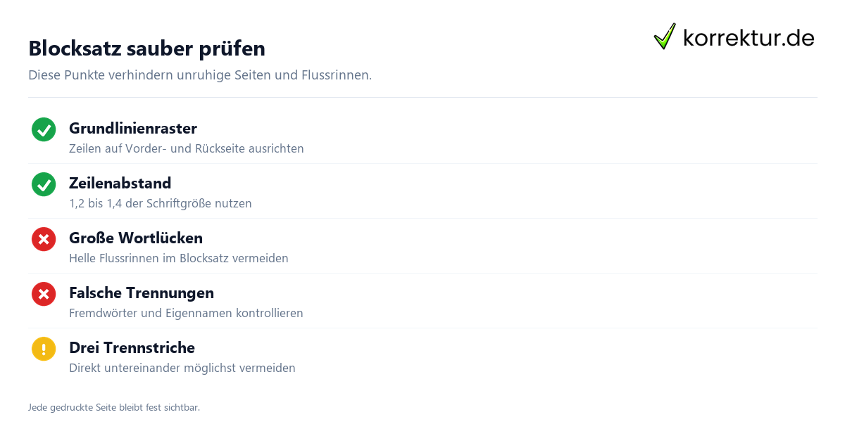 Buchsatz selbst machen ohne teure Software: Checkliste für sauberen Blocksatz