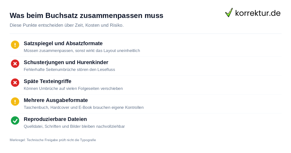 Was beim Buchsatz zusammenpassen muss Kriterien für Buchsatz selbst machen oder Profi beauftragen