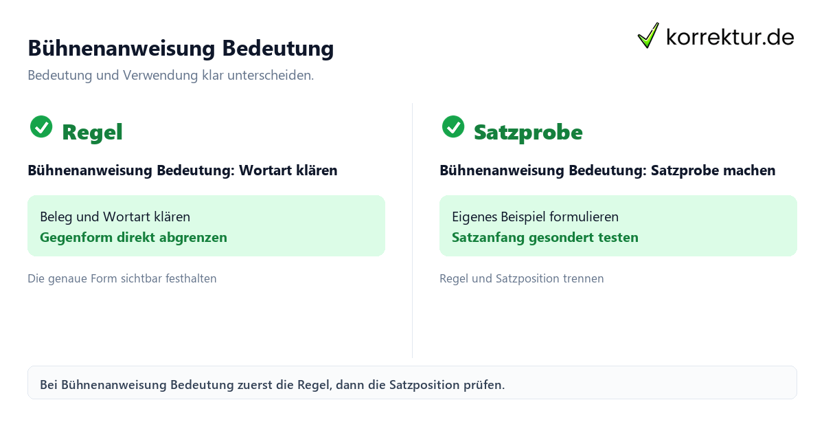 Bühnenanweisung Bedeutung Bühnenanweisung Bedeutung mit Bedeutung und passender Verwendung im Vergleich