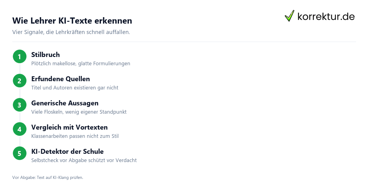 ChatGPT Schule: wie Lehrer KI-Texte an Stilbruechen erkennen
