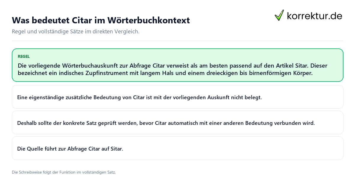 Konkrete Regel und vollständige Beispielsätze zu Was bedeutet Citar im Wörterbuchkontext