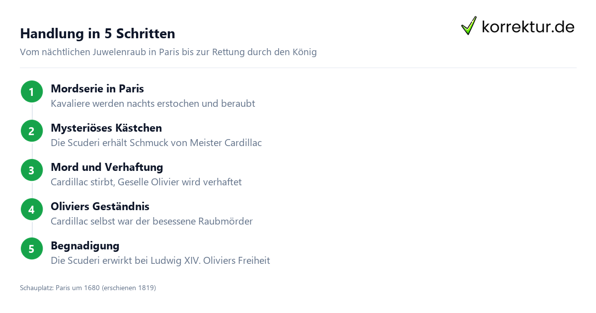 Das Fräulein von Scuderi Handlung und Inhalt im Überblick
