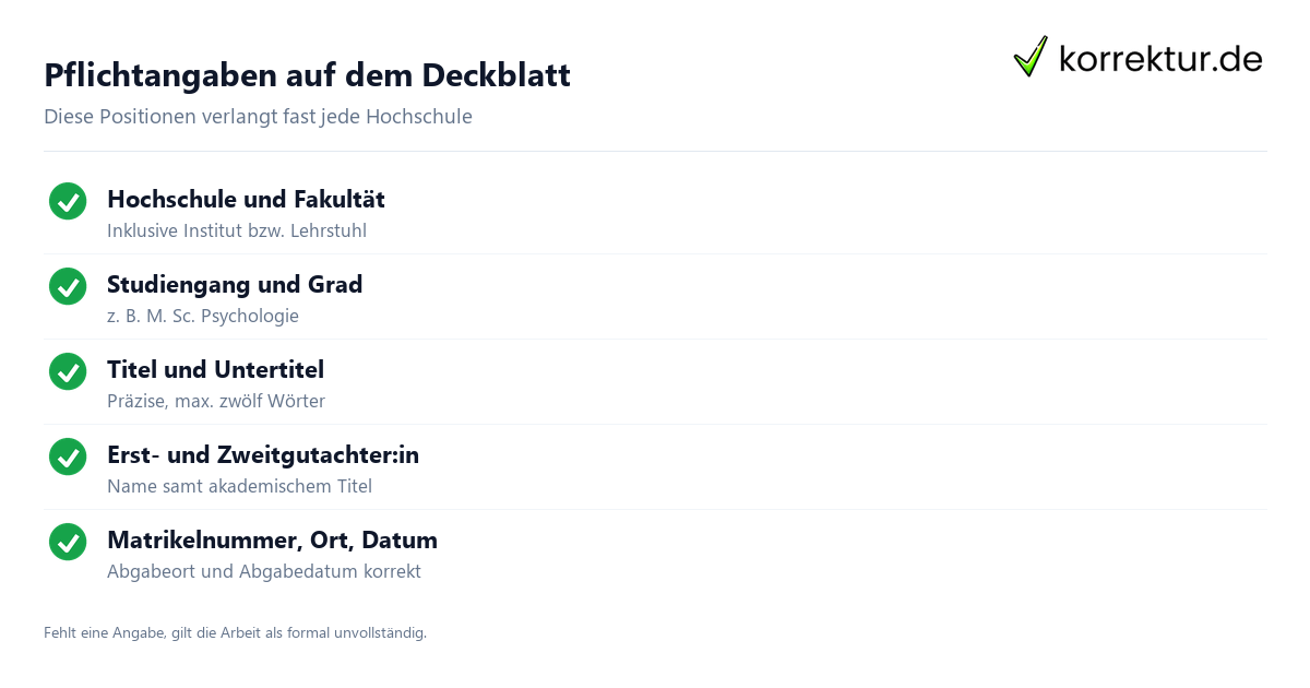 Deckblatt Masterarbeit