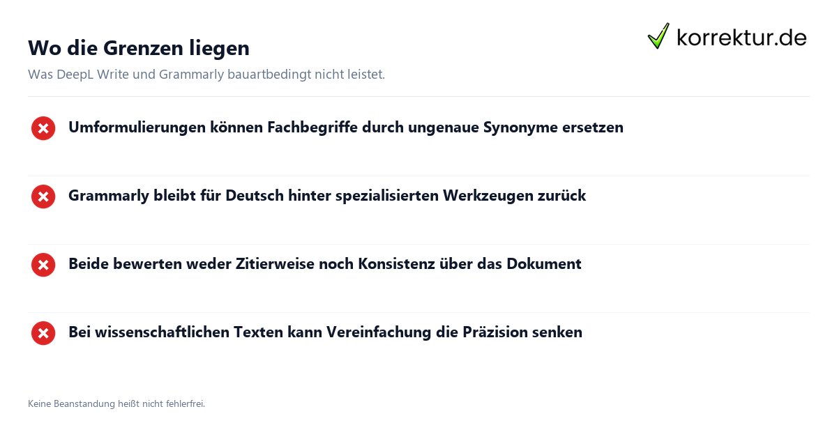 DeepL Write und Grammarly als Schreibhilfen: Grenzen im Überblick