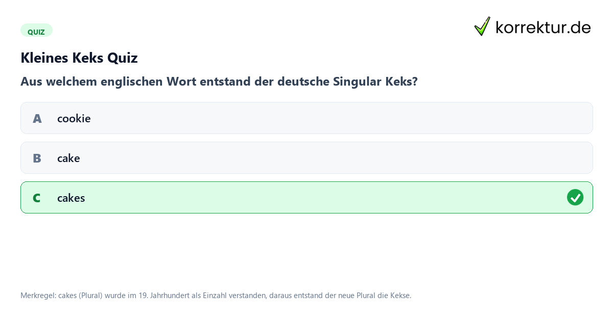 Keks Artikel