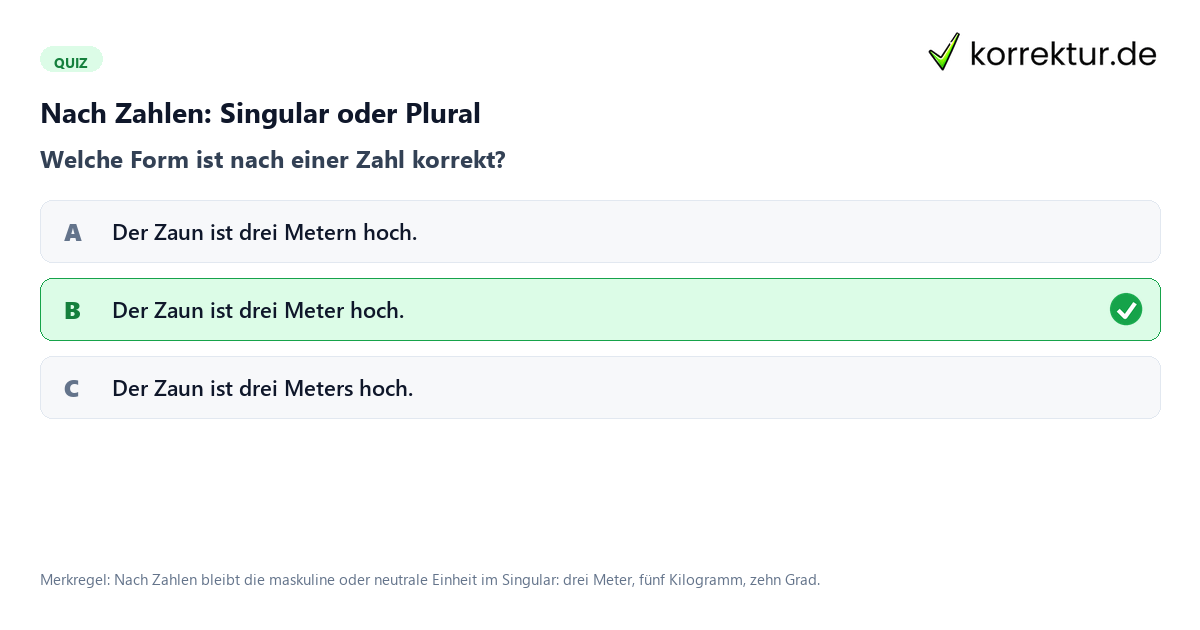 Meter Artikel