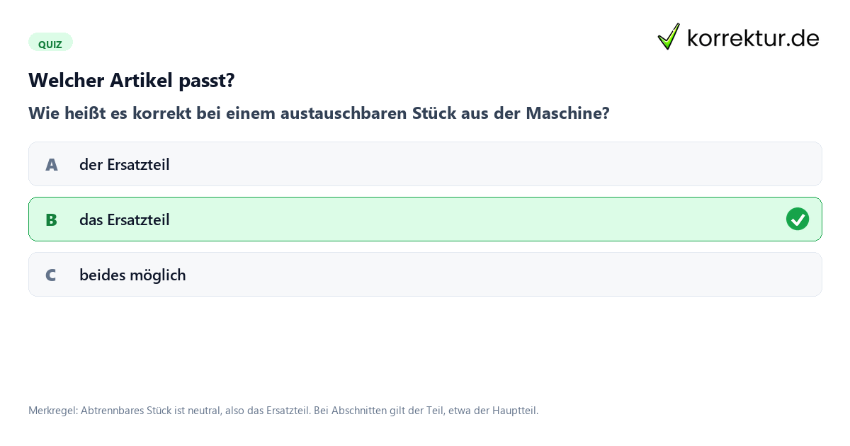 Teil Artikel