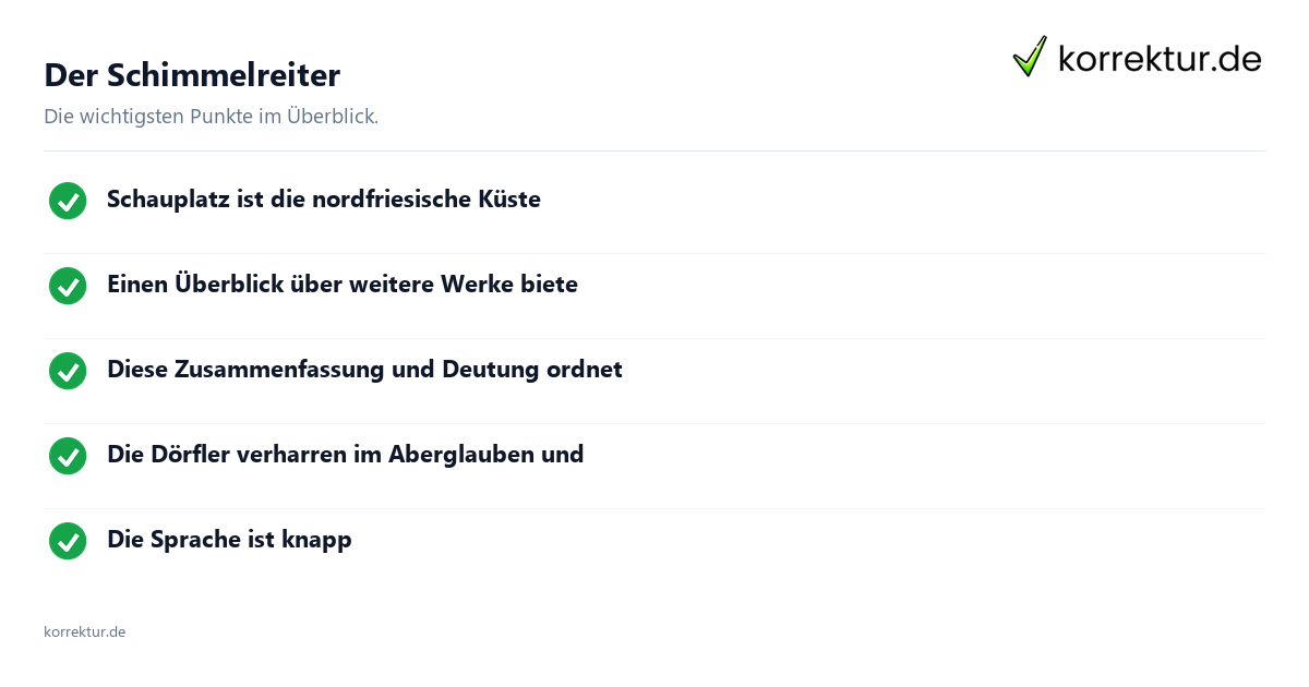 Der Schimmelreiter Der Schimmelreiter