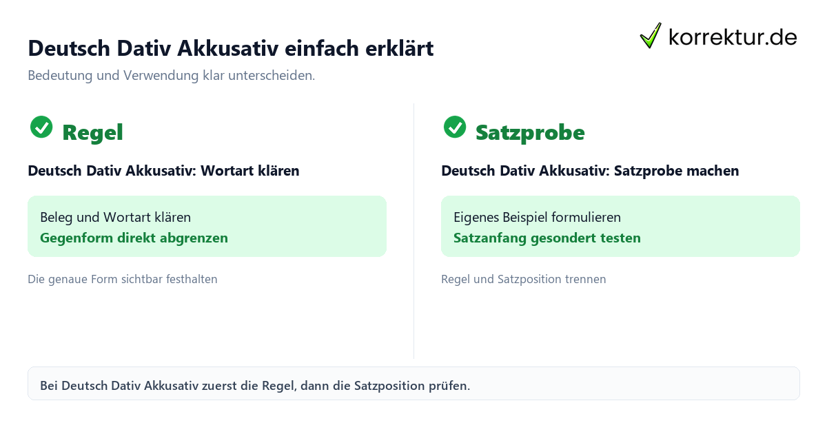 Deutsch Dativ Akkusativ einfach erklärt Deutsch Dativ Akkusativ einfach erklärt mit Bedeutung und passender Verwendung im Vergleich