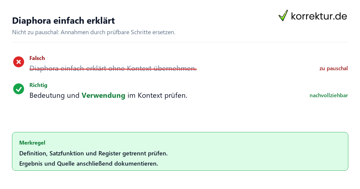 Ungeeignete und belastbare Vorgehensweise bei Diaphora einfach erklärt