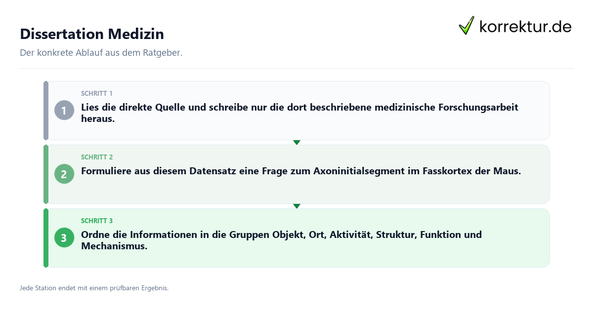 Dissertation Medizin Konkrete Schritte zu Dissertation Medizin