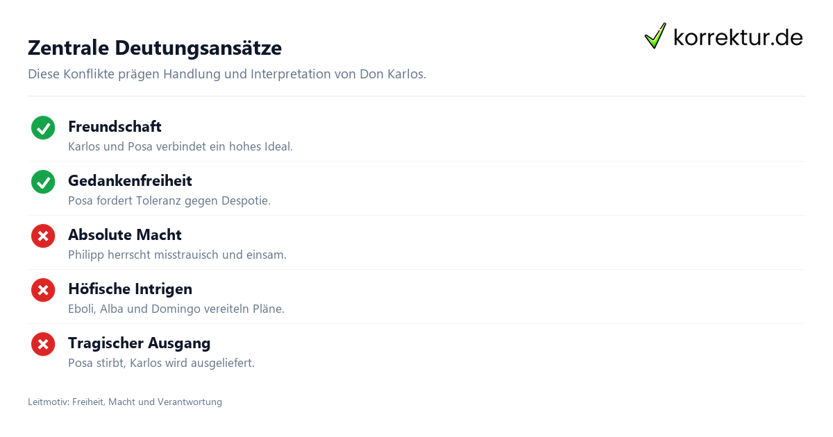 Don Karlos Interpretation: Zentrale Themen und Figuren