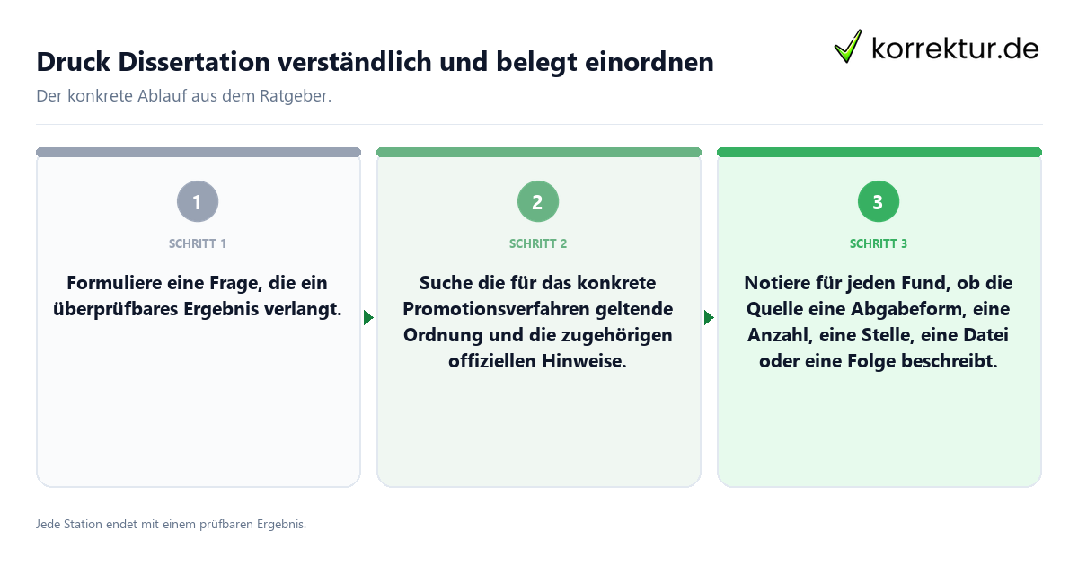 Druck Dissertation verständlich und belegt einordnen Konkrete Schritte zu Druck Dissertation verständlich und belegt einordnen