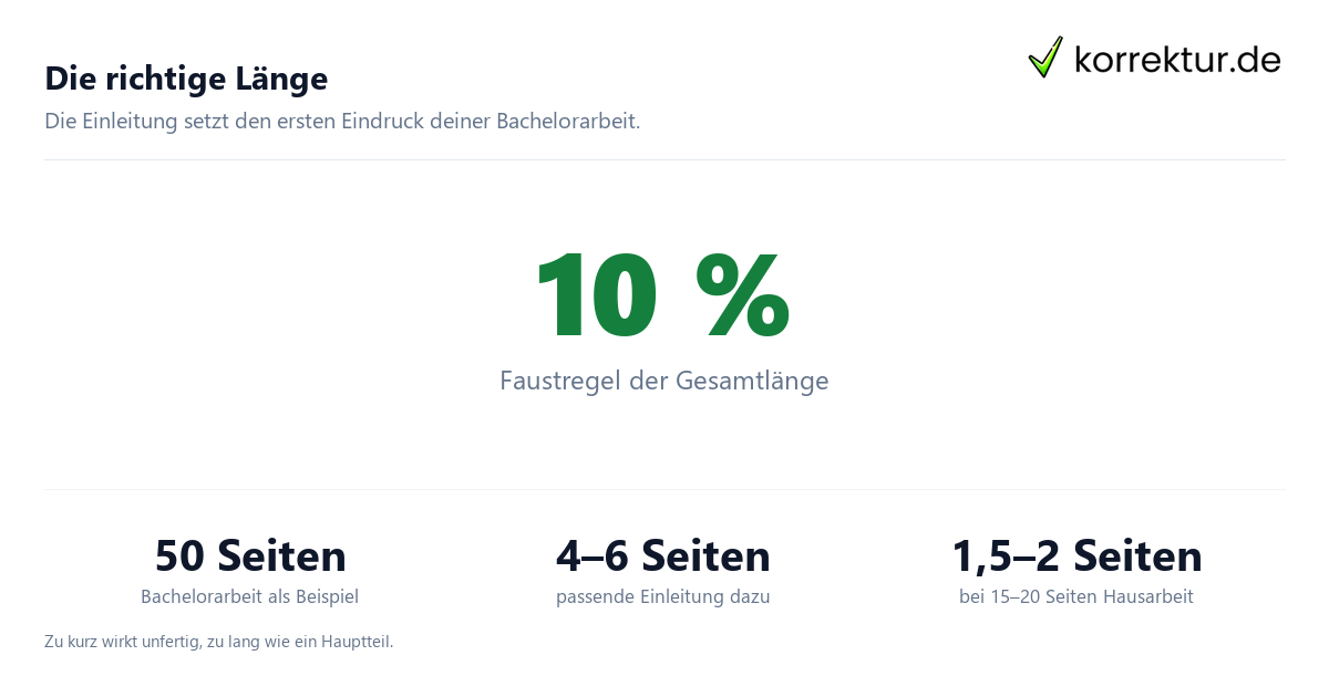 Einleitung Bachelorarbeit: Länge und Orientierung