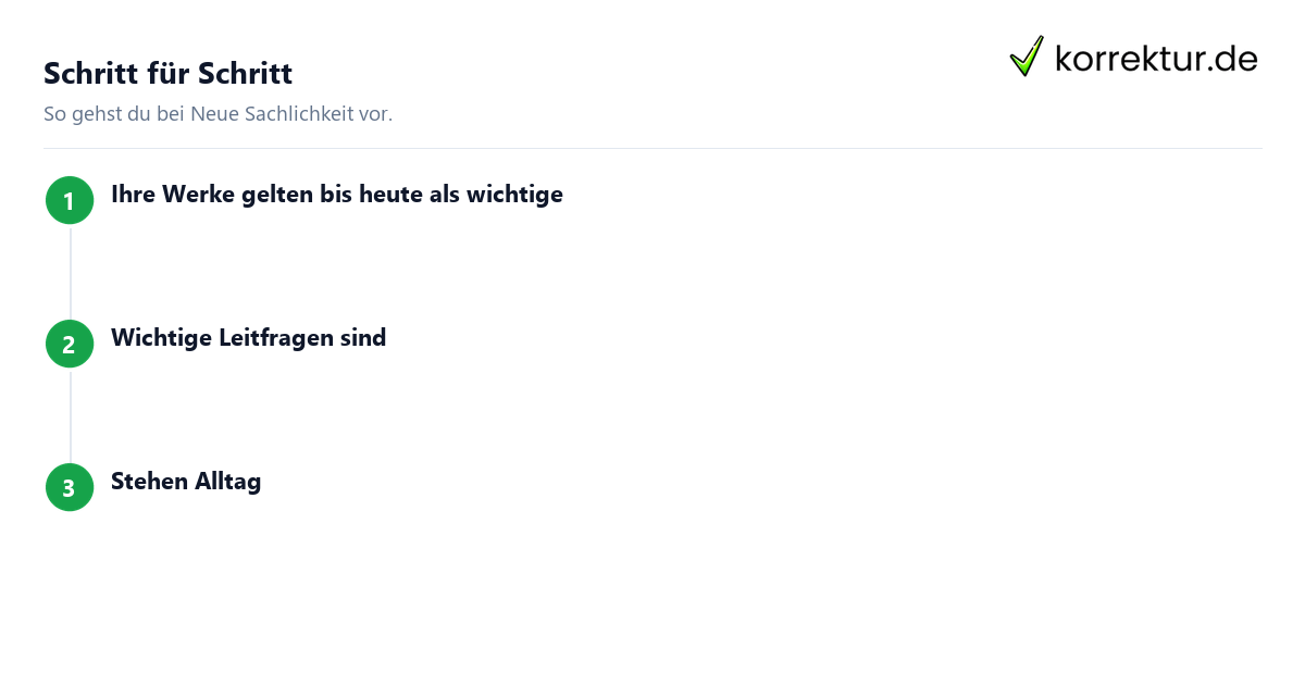 Neue Sachlichkeit Neue Sachlichkeit