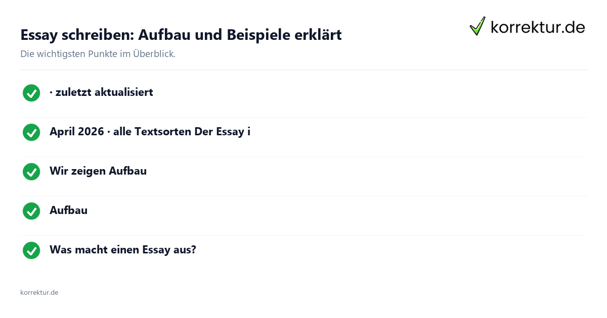 Essay schreiben: Aufbau und Beispiele erklärt