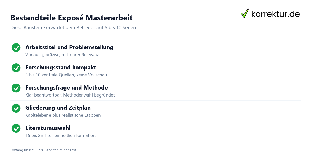 Exposé Masterarbeit