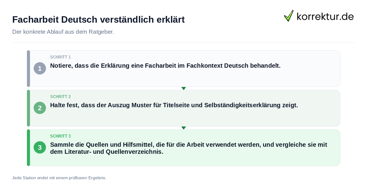 Facharbeit Deutsch verständlich erklärt Konkrete Schritte zu Facharbeit Deutsch verständlich erklärt
