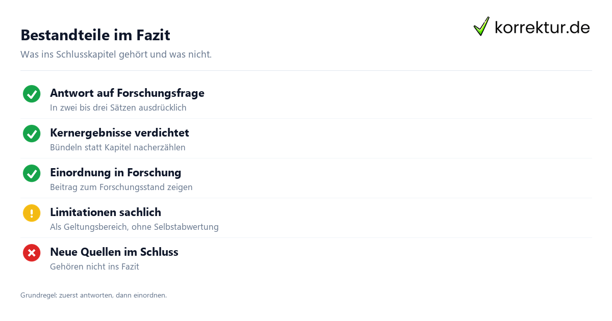 Fazit Masterarbeit Fazit Masterarbeit