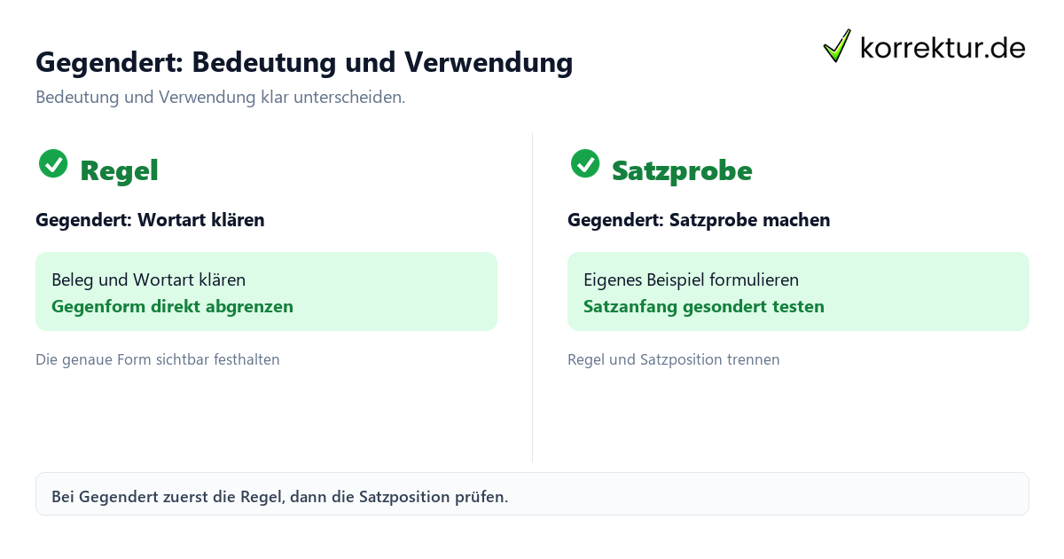 Gegendert: Bedeutung und Verwendung Gegendert: Bedeutung und Verwendung mit Bedeutung und passender Verwendung im Vergleich