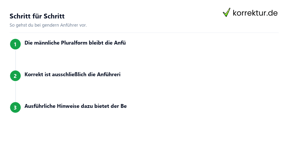 gendern Anführer gendern Anführer