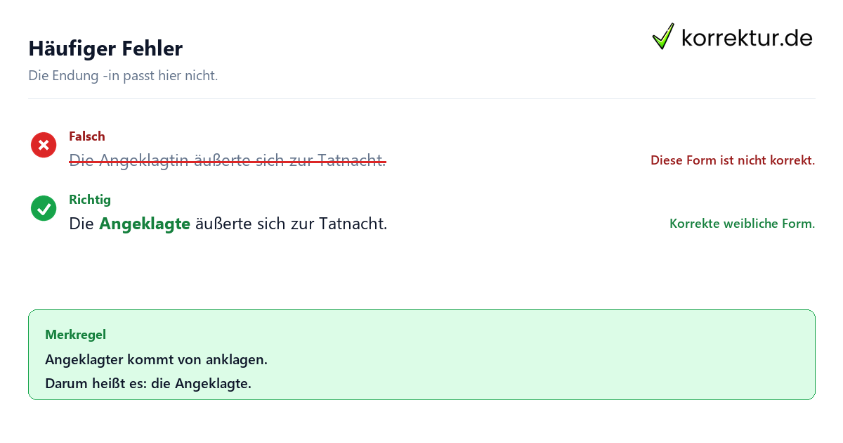 Neutral formulieren Gendern Angeklagter: häufiger Fehler und neutrale Alternative