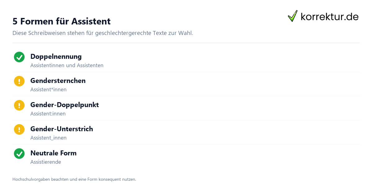 gendern Assistent