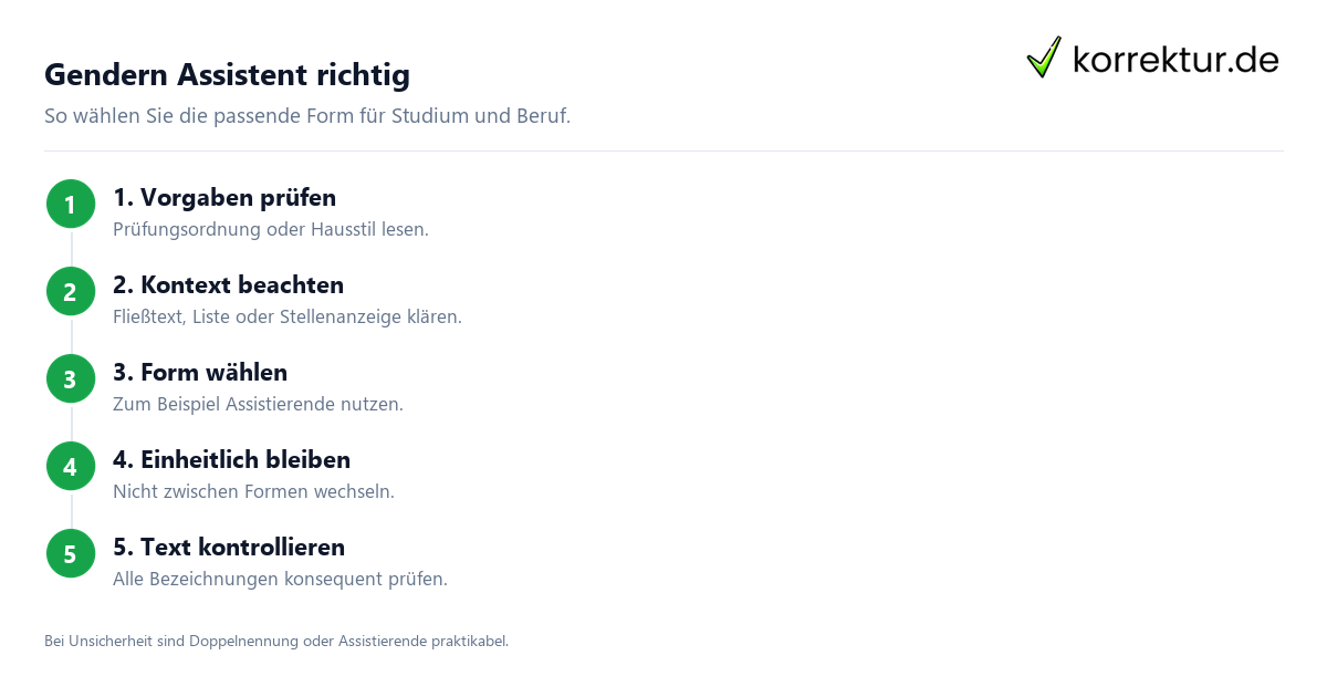 gendern Assistent