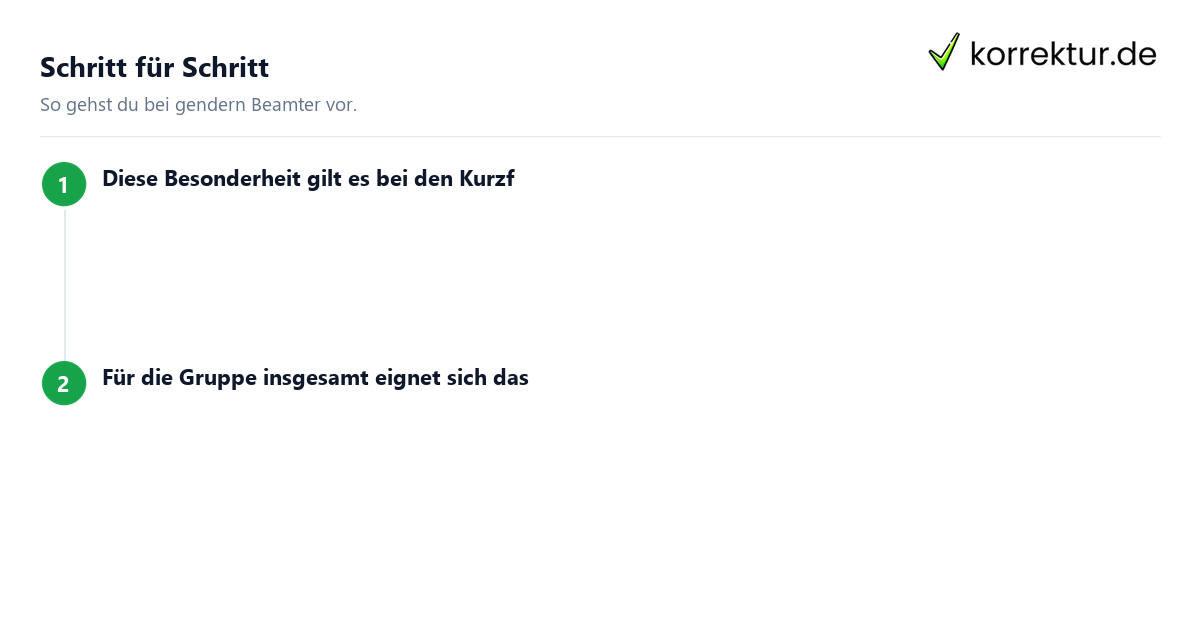 gendern Beamter gendern Beamter