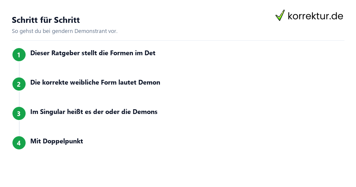 Gendern Demonstrant: Checkliste für die wissenschaftliche Arbeit