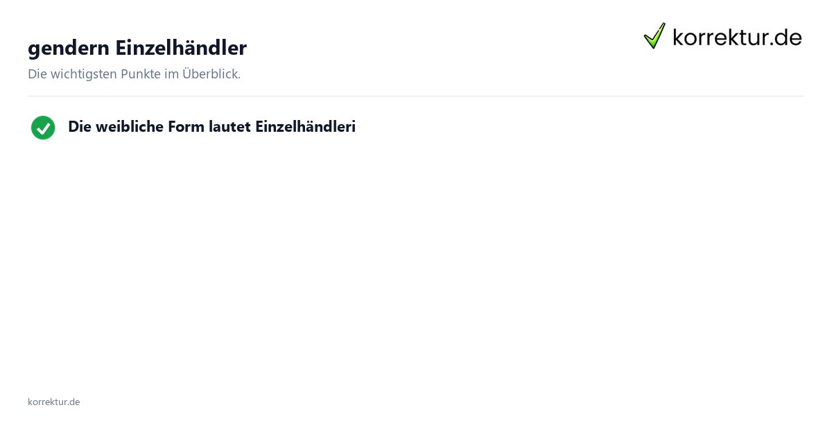 gendern Einzelhändler: passende Formen für wissenschaftliche Arbeiten