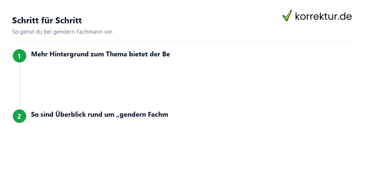 gendern Fachmann