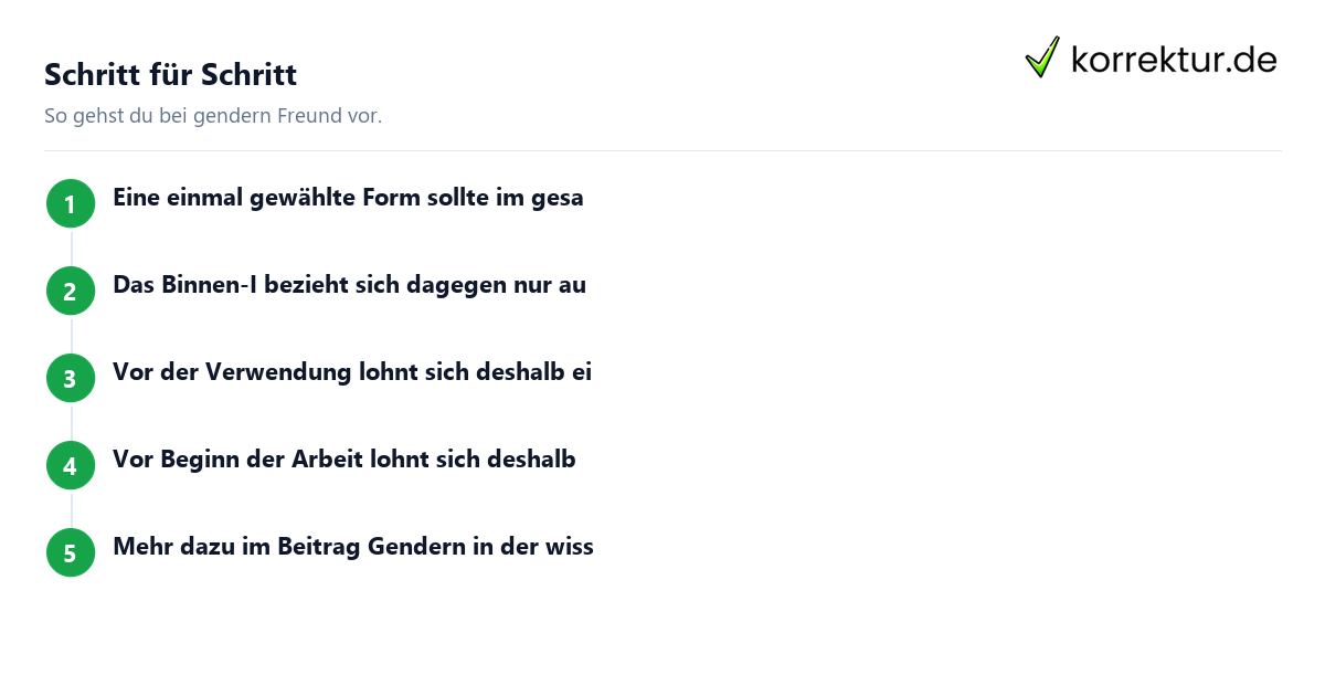 Gendern Freund: So geht’s gendern Freund in der wissenschaftlichen Arbeit
