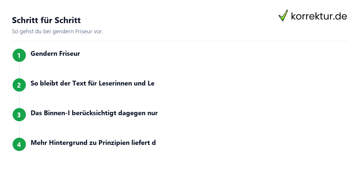 gendern Friseur gendern Friseur