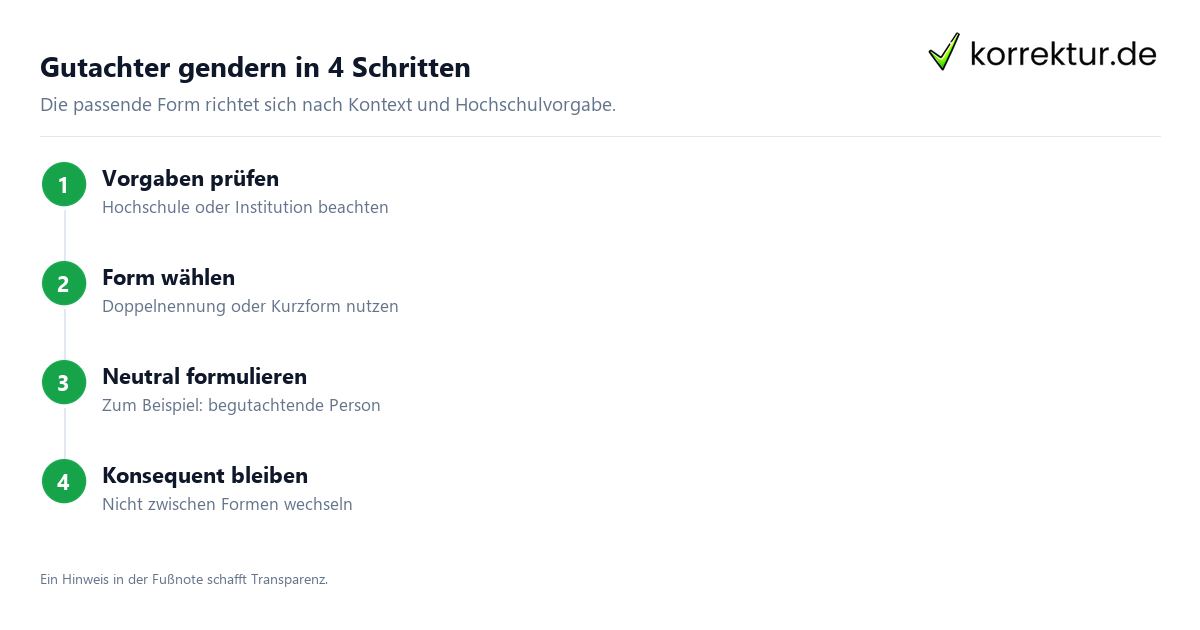 Gendern Gutachter: Doppelnennung, Gutachter*innen und Doppelpunkt richtig anwenden